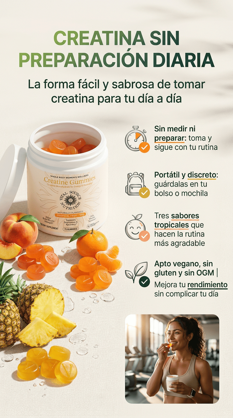 CREATINA EN GOMITAS PARA MUJERES - Creatina Monohidratada