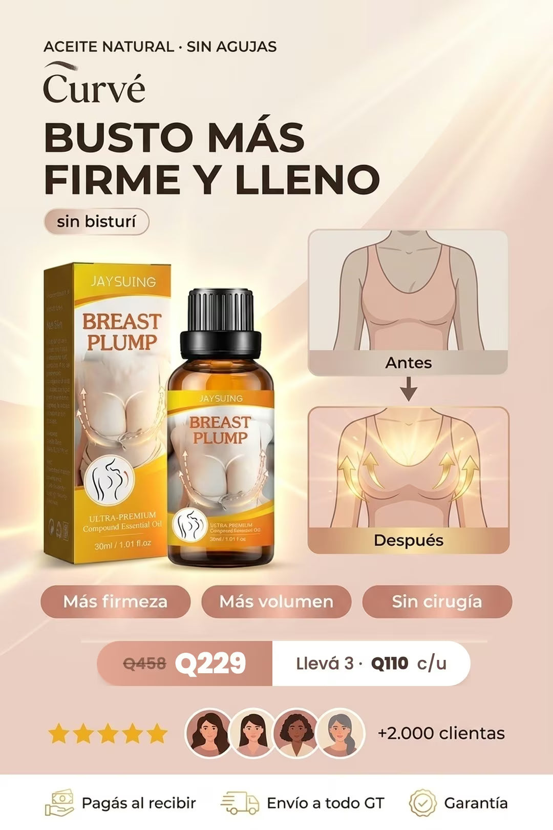aceite busto mas firme y mas lleno