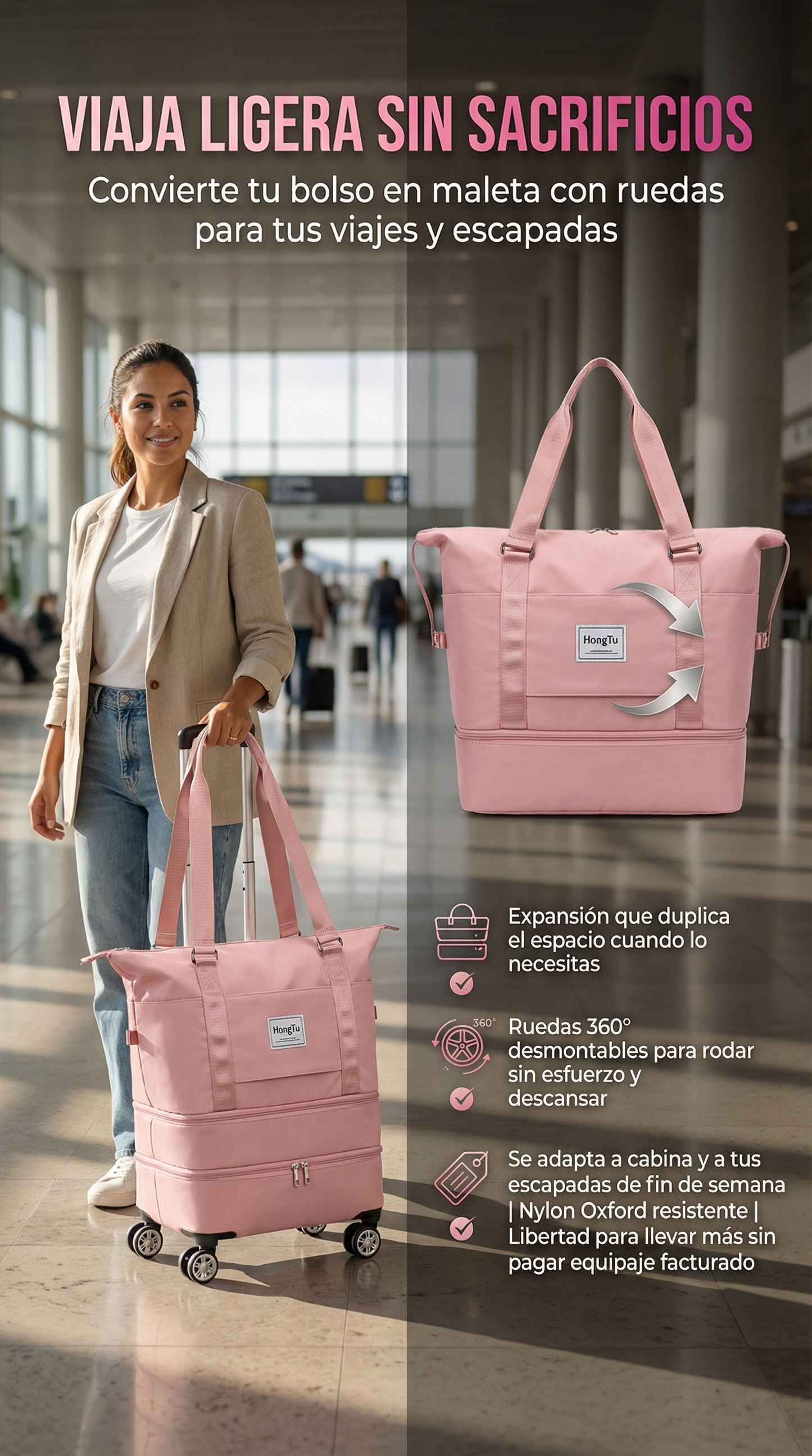 Bolso De Viaje Expandible