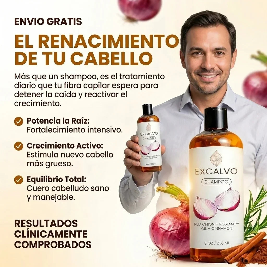 EXCALVO Shampoo Regenerador Capilar 🌿