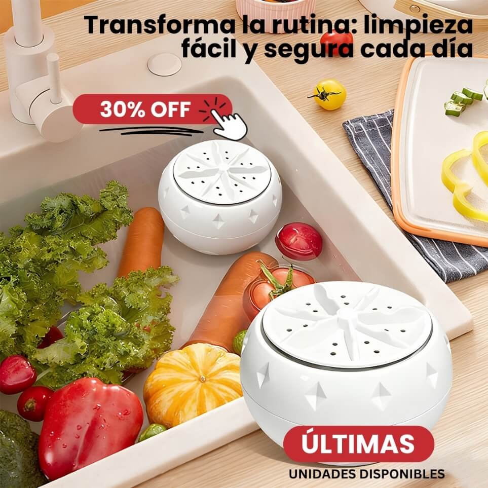 Lavadora portátil de frutas y verduras