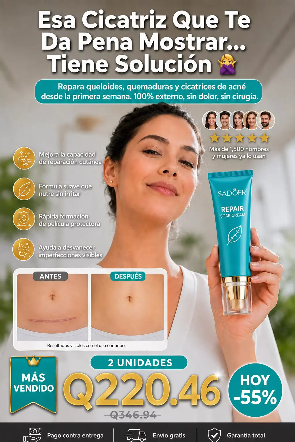CREMA REPARADORA DE CICATRICES