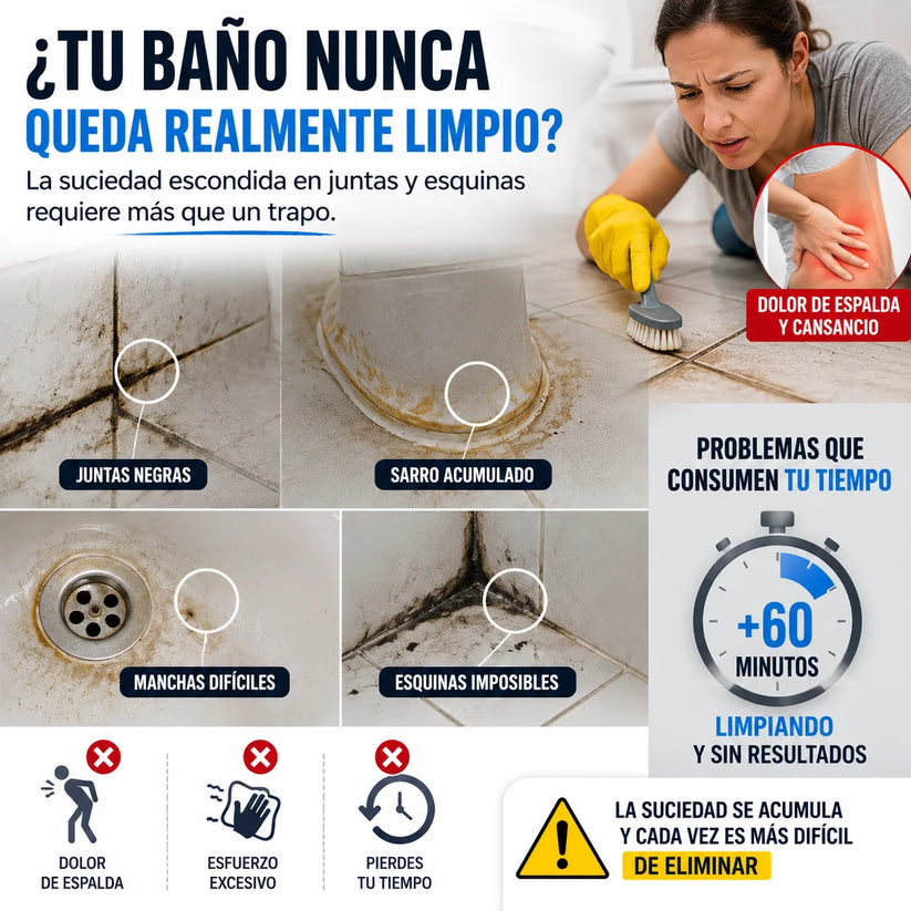 Cepillo Eléctrico Recargable De Limpieza 9 En 1 | Limpia Sin Esfuerzo