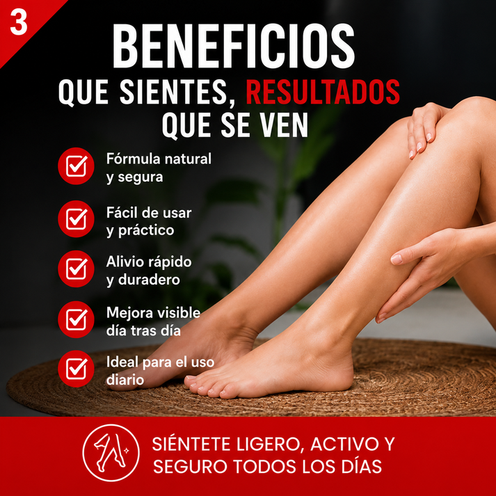 Parches Varices™ Alivio Diario, Sensación de Ligereza y Bienestar Desde la Primera Aplicación
