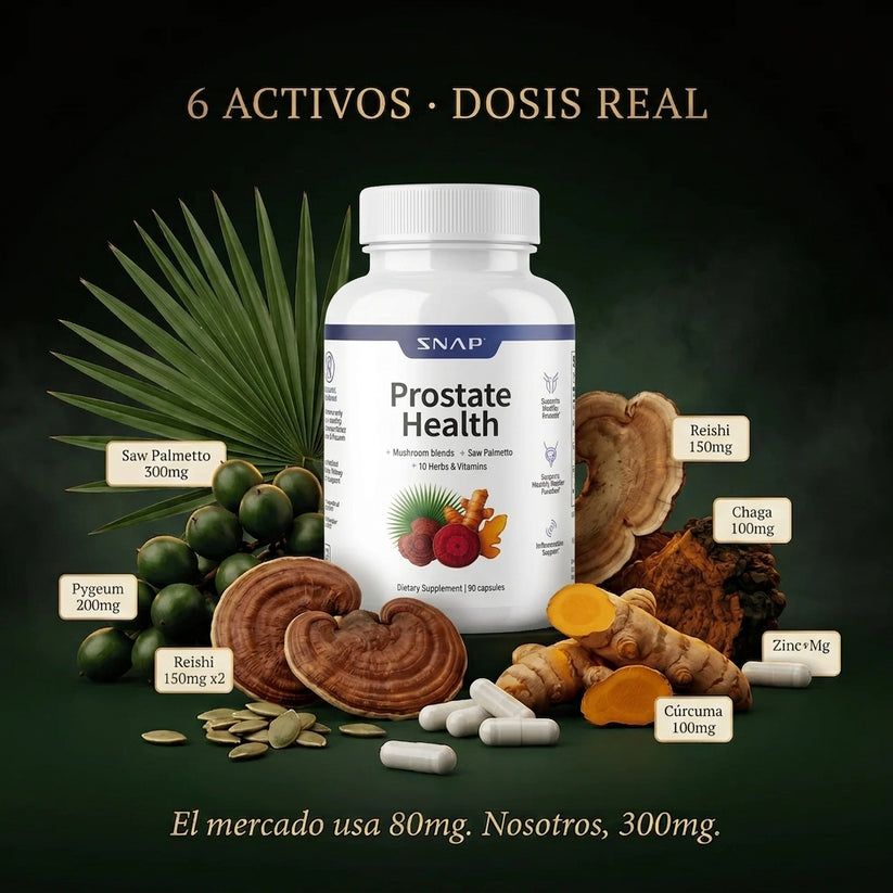 Desinflama la próstata y recupera tu tranquilidad | 90 Capsulas