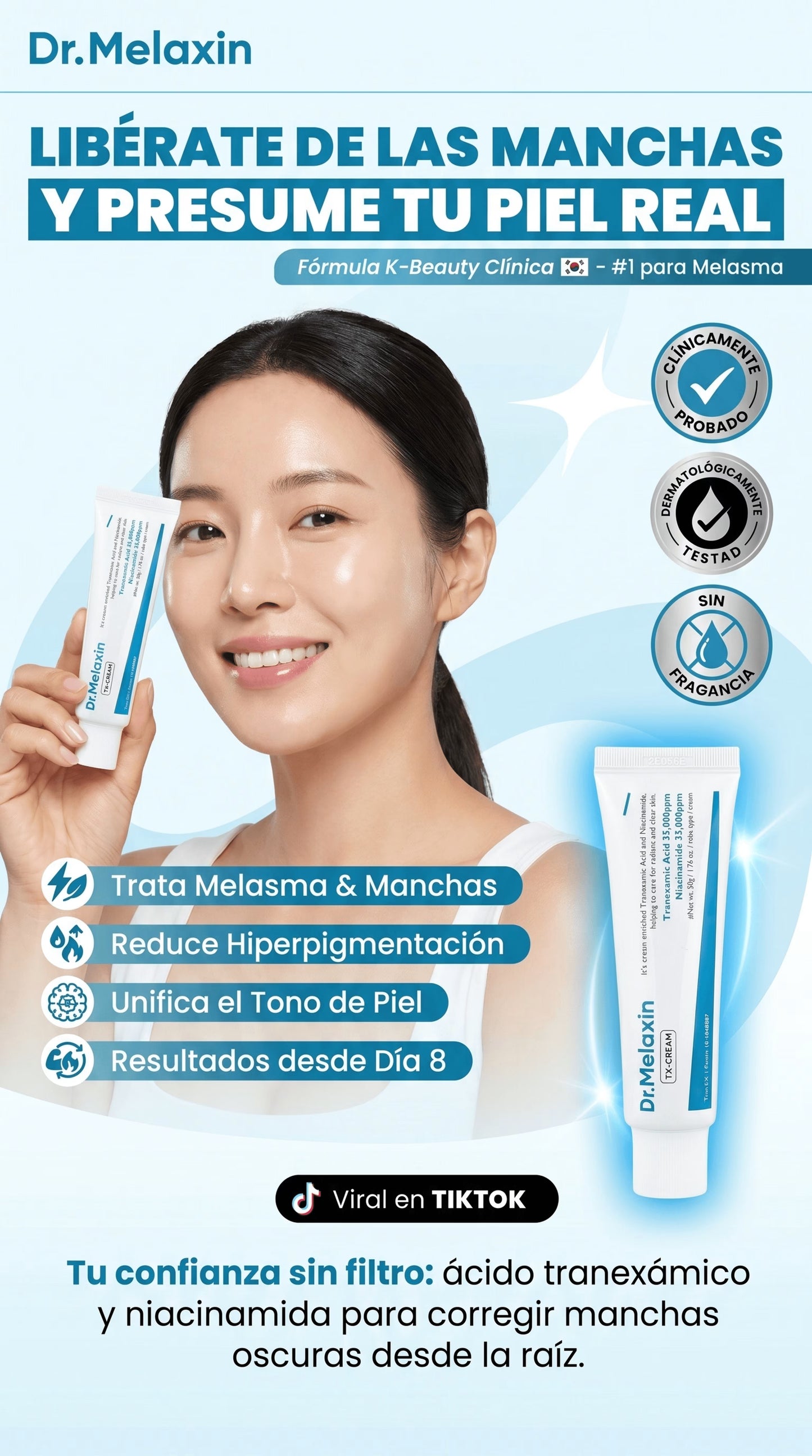 Despídete de las manchas y recupera el tono uniforme de tu piel
