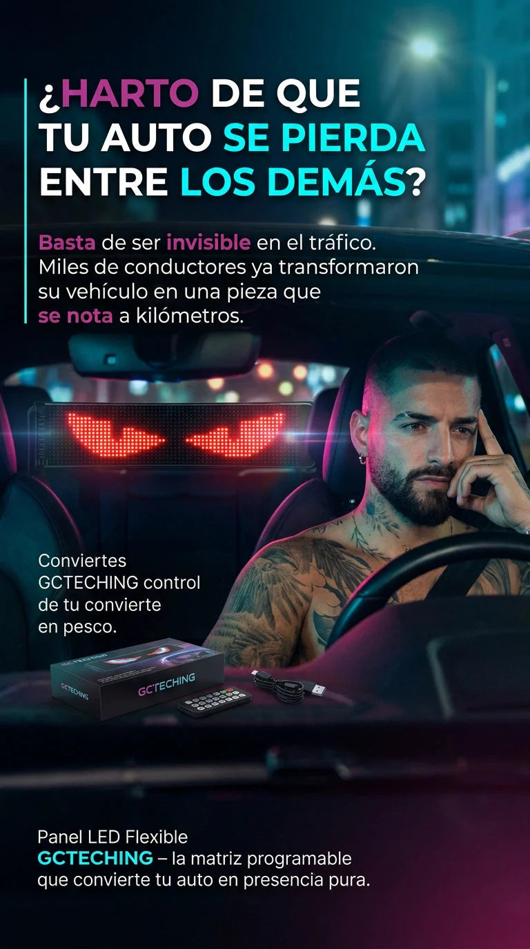 Luz de ojos programable para coche y camión + ENVIO GRATIS 🎁