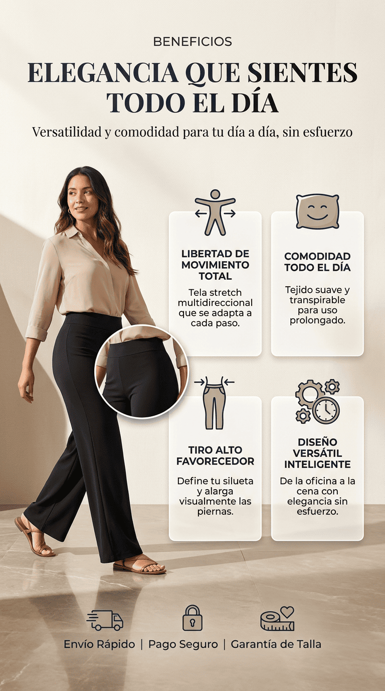 PANTALON JUNE STRECHE - TIRO ALTO