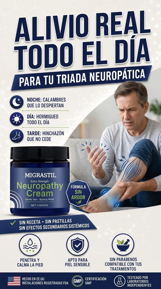Migrastil® — Alivio Tópico para Síntomas de Neuropatía